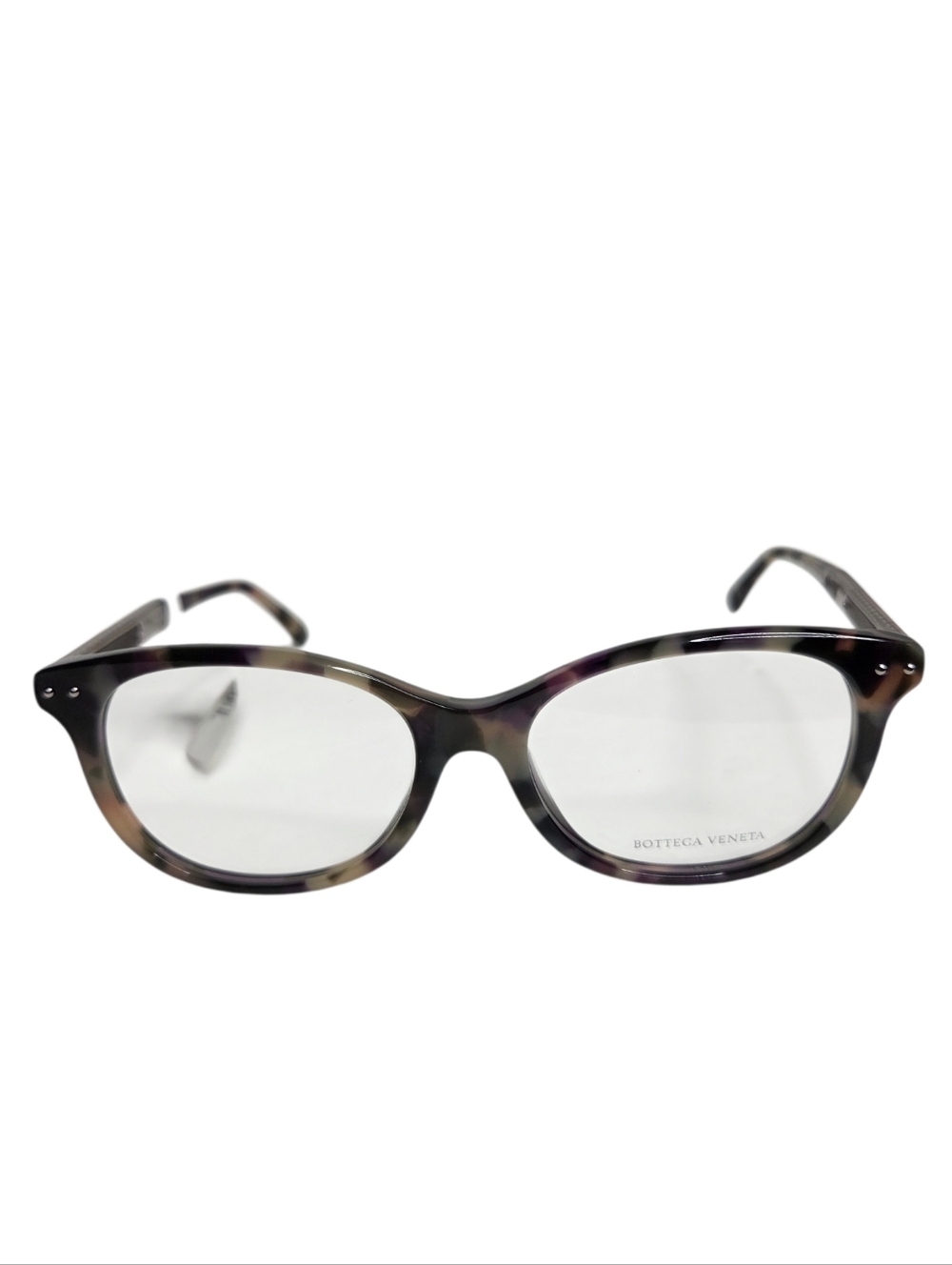 Bottega Veneta Tortoise Shell Round Optical EyeGlasses